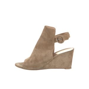 Gianvito Rossi Slingback suede wedge sandal